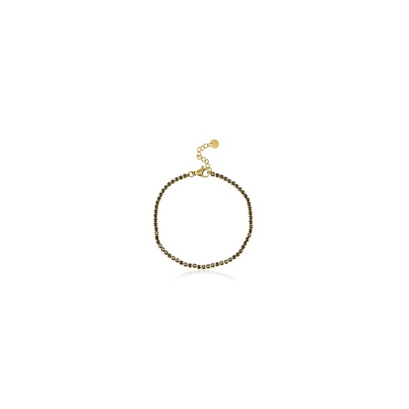 Bracelet acier inoxydable Doré-noir