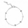 Bracelet acier inoxydable coeurs Argenté