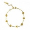 Bracelet acier inoxydable fleur Doré