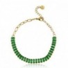 Bracelet acier inoxydable Doré-vert