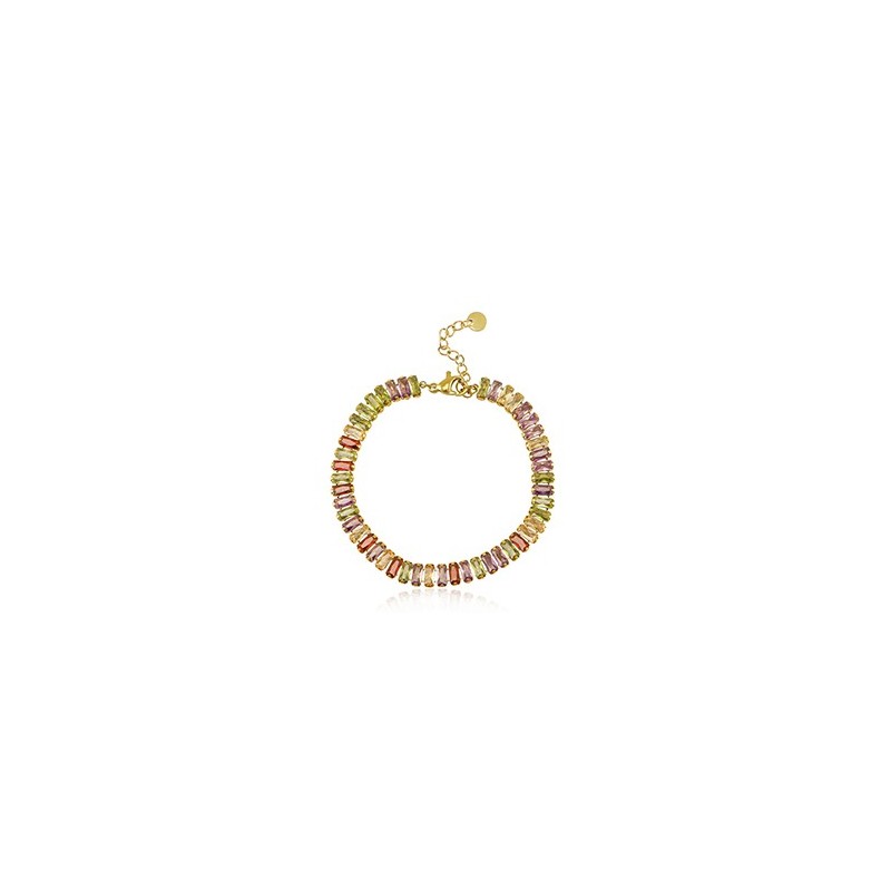 Bracelet acier inoxydable Doré-multicolore