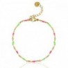 Bracelet acier inoxydable Rose néon-vert-doré