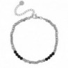 Bracelet acier inoxydable Argenté-noir