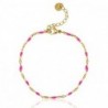 Bracelet acier inoxydable Rose fuchsia néon-doré