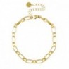 Bracelet acier inoxydable chaîne maille Doré