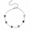 Bracelet acier inoxydable cristal Argenté