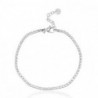 Bracelet acier inoxydable Argenté-cristal