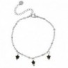 Bracelet acier inoxydable étoile Argenté-noir