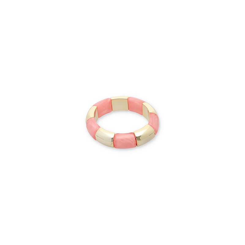 Bracelets en résine épai Doré-rose, Leyabijoux.com