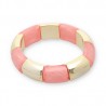 Bracelets en résine épai Doré-rose, Leyabijoux.com