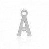 Breloques en acier Inox alphabet lettre A Argenté - Leyabijoux.com