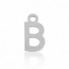 Breloques en acier Inox alphabet lettre B Argenté - Leyabijoux.com