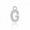 Breloques en acier Inox alphabet lettre G Argenté - Leyabijoux.com