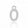 Breloques en acier Inox alphabet lettre O Argenté - Leyabijoux.com