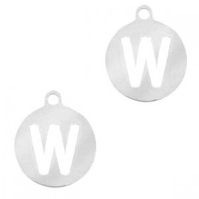 Breloques alphabet lettre W...