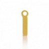 Breloques en acier Inox alphabet lettre I Doré acier inoxydable - Leyabijoux.com
