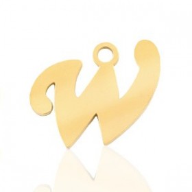 Breloques alphabet lettre W...