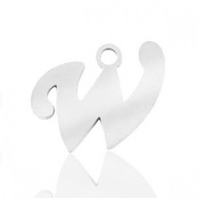 Breloques alphabet lettre W...