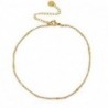 Chaines de cheville acier inoxydable jaseron maillons Doré