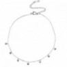Chaines de cheville acier inoxydable étoiles Argenté
