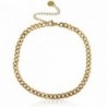 Chaines de cheville acier inoxydable jaseron maillons Doré